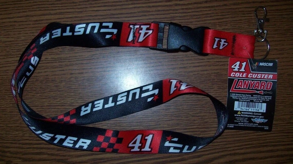COLE CUSTER #41 STEWART HAAS RACING WINCRAFT LANYARD BRAND NEW!!! - Image 1 of 2