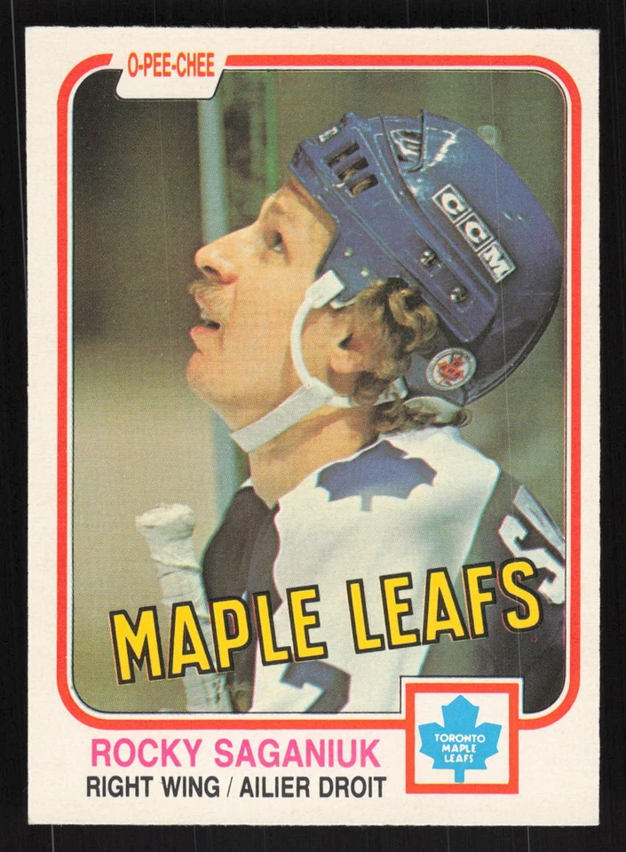 1981-82 O-Pee-Chee #323 Rocky Saganiuk Card TCCCX - Image 1 of 2