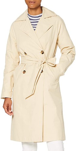 Pimkie Donna Women's MTW20 CSOBIN Trench Coat Off White Medium