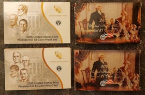 4 Presidential $1 dollar coin sets - 2007 2009 2015 2016 - Picture 1 of 1