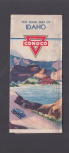 1931 Conoco Road Map of Idaho - Picture 1 of 7