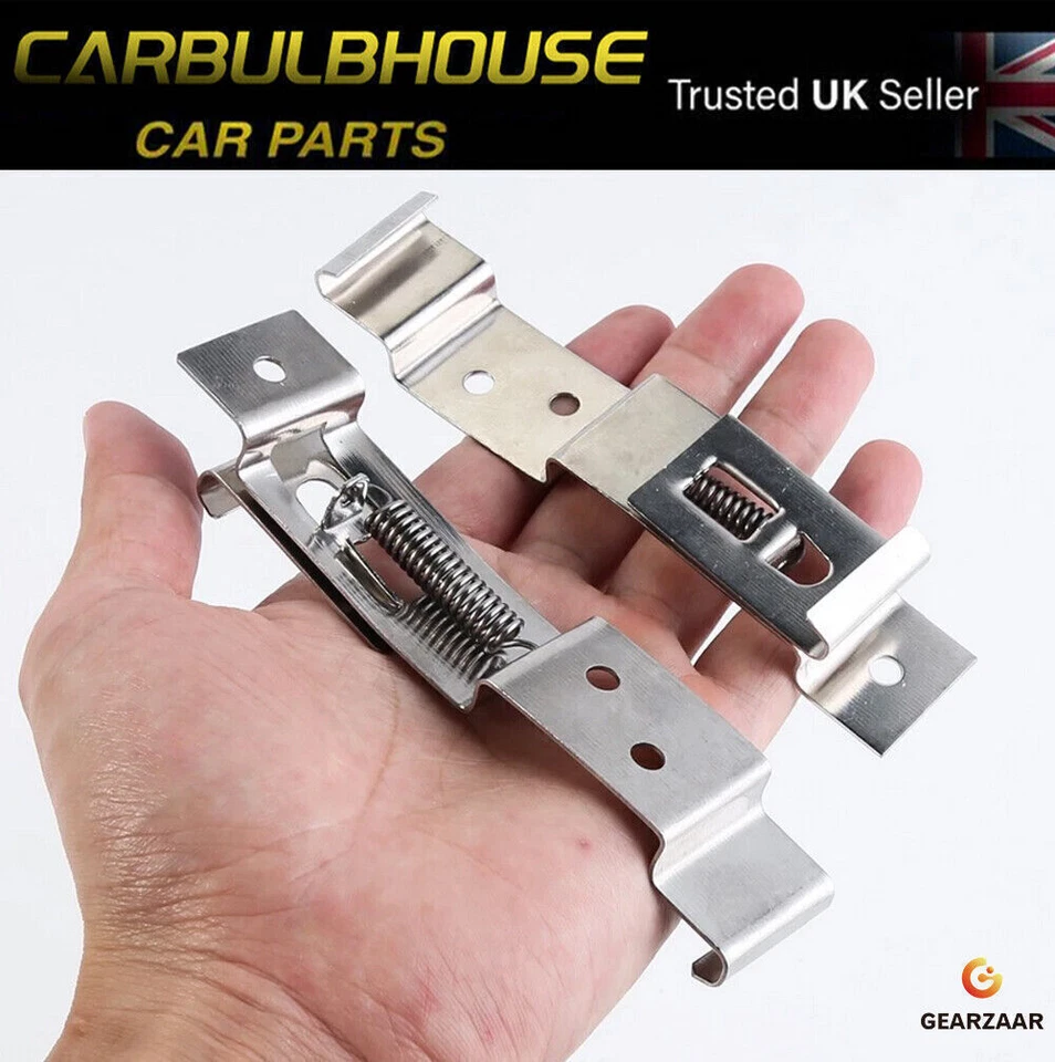 2x Frame Number Plate Clips Spring Holder Truck Car Trailer Loaded Bracket new - Image 1 of 1