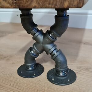 X-Type Table LEGS Furniture Shelf brackets Industrial Pipe Design STEAMPANK