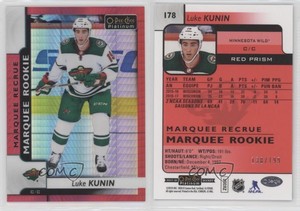 2017-18 O-Pee-Chee Platinum Marquee Rookies Red Prism /199 Luke Kunin Rookie RC
