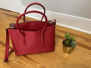 Kate Spade Margaux Candied Cherry Leather Top Handle Satchel Bag - Picture 1 of 19