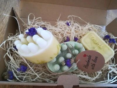 Handgemachte Massage Zitronen und Rosmarin Seifen ca. 370g - Bild 1 von 4