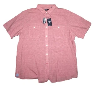 Daniel Cremieux Short Sleeve Shirt XL Berry Red "Untucked" NWT (DSS469) - Picture 1 of 1