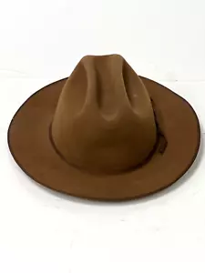 Stetson Brown Royal Deluxe Quality Open Road Hat Size-7 1/2 - Picture 1 of 10