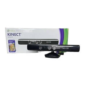 Microsoft Xbox 360 Black Kinect Sensor Bar 1414 In Original Box Good Condition - Picture 1 of 8