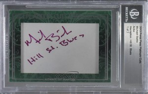 2013 Press Pass Platinum Cuts Michael Biehn Manufacturer Cut Signature Auto 0w8