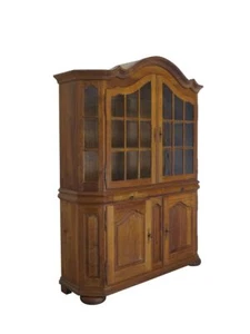 Vitrinenschrank Wohnzimmerschrank im Landhausstil Eiche massiv B: 164 cm -11209- - Bild 1 von 10