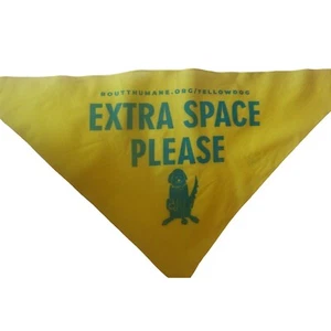 Dog Bandana Scarf Yellow Dog Extra space Open Space Routt County Colorado - Picture 1 of 11