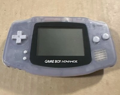 Nintendo Clear Glacier Game Boy Advance Handheld Console Tested Device Works - Image 1 of 4