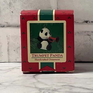 Trumpet Panda 1985 Hallmark Keepsake Christmas Ornament - Picture 1 of 2