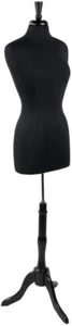 Camiseta deportiva negra maniquí talla 8 para mujer Modista Form costurera - Imagen 1 de 8