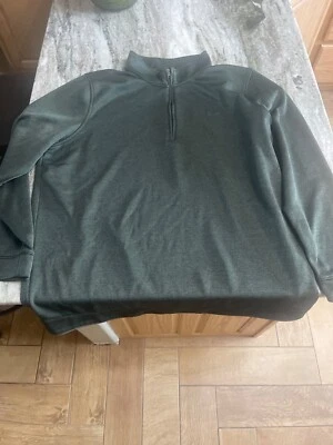 Pullover Under Armour para hombre 3XL verde polar de golf 1/4 cremallera 1356661 Foto 1 de 2