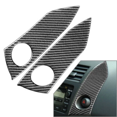 2Pcs Car Emergency Warning Light Switch Cover Trim For Toyota RAV4 2006-2012 - Image 1 of 4