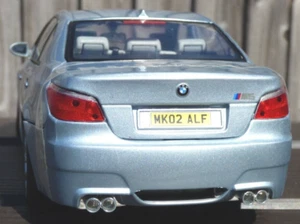 BMW M5 E60 V10 Last Aspirated Toy Car Individual Aventurine Silver Metallic 1:18 - Picture 1 of 23