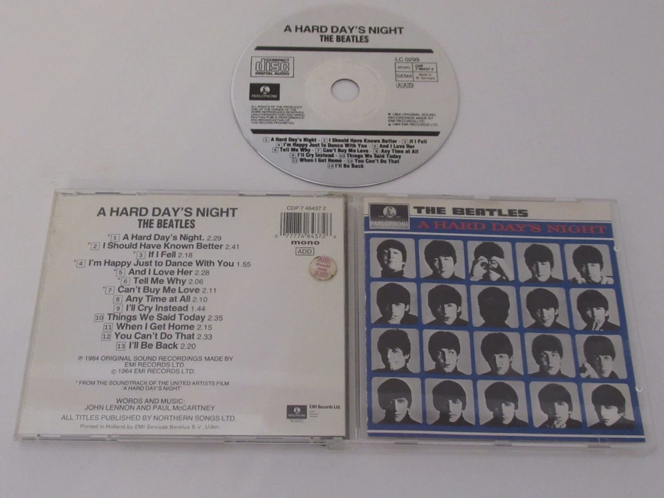 The Beatles – A Hard Day's Night / Capitol Records – CDP 7 46437 2 CD ALBUM  - Bild 1 von 3