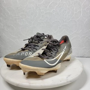 Nike React Vapor Ultrafly Elite 4 Baseball Cleats Mens 10 Light Smoke Grey Metal - Picture 1 of 17