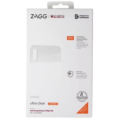 Protetor de tela ultra claro ZAGG InvisibleShield para Galaxy Z Flip3 5G - Transparente - Imagem 1 de 4