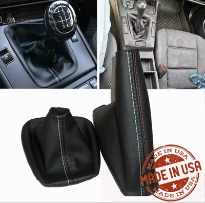 Juego de cubierta de bota de cambio para BMW Z3/Z4/E46 1995-2002 imitación cuero estilo M costuras Foto 1 de 4