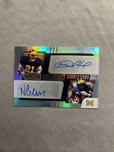 2021 Contenders Draft Desmond Howard Nico Collins CCS-DHN Dual Auto Gold /10 - Picture 1 of 4
