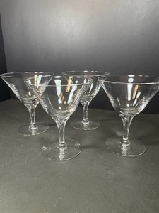 "Juego de 4 copas de champán Sherbert o Martini Fostoria Crystal Celeste 4 7/8"" alto" - Imagen 1 de 12
