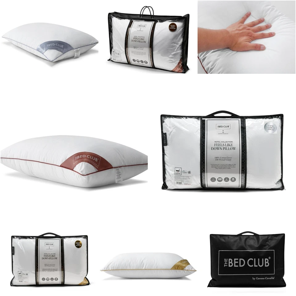 Microfibre Pillow Hotel Quality Soft Medium & Firm Pillow With 100% Cotton Cover - Image 1 of 1