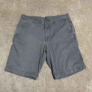 Tommy Bahama Shorts Mens 34 Gray Relax Chino Flat Front Cotton Casual Walking - Picture 1 of 4