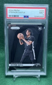 2024-25 Panini Prizm Stephon Castle Base Rookie #234 PSA MINT 9 - Picture 1 of 5
