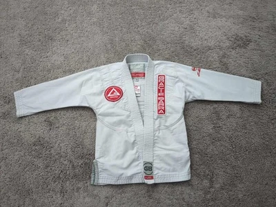 Gracie Barra Jiu Jitsu Kimono Juvenil Y4 Blanco Brasileño Artes Marciales Uniforme Foto 1 de 4