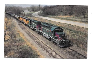 Union Pacific Railroad Olympic Torch Relay Units 1896 & 1996 Zug Postkarte - Bild 1 von 2