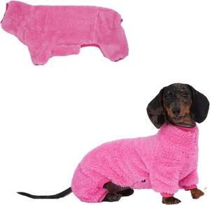 Dachshund Dog Fleece Jumpsuit Turtleneck Sweater, Suitable for Dachshunds, Winte - Picture 1 of 12