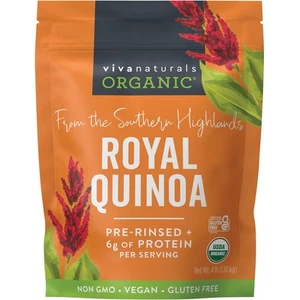 Viva Naturals Organic Quinoa, 4 lb - Plant Based Protein, Fiber and Iron - Pr... - Picture 1 of 7