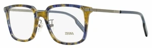 Zegna Stepped Browline Eyeglasses EZ5265-H 055 Blue Havana 54mm - Picture 1 of 3