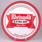 Vintage Rheingold Extra Dry Lager Beer Serving Tray, Red, Large 12" diameter
