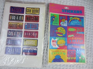 1990 Hallmark Stickers kids colorful privacy plus license plates 3 pkgs 136  - Picture 1 of 3
