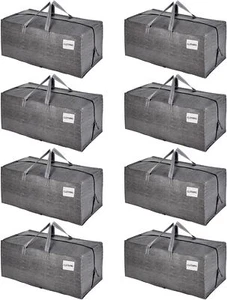 8 Pack Moving Bags w/Backpack Straps, Heavy Duty, Moving Boxes Alternative - Picture 1 of 7