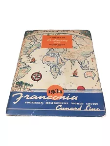 Vintage 1934 Franconia Southern Hemisphere World Cruise Cunard Lone Travel Book - Picture 1 of 12