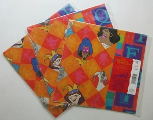 Vintage 1990er Glöckner Notre Dame Geschenkpapier Geschenkpapier Disney Hallmark USA - Bild 1 von 6