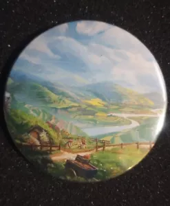 Plains Art Card 2.25" Pin Button Magic The Gathering Art Card Middle-Earth Shire - Picture 1 of 3