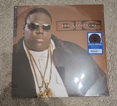 The Notorious B.I.G. Now Playing Walmart Exclusive Black Ice Vinyl Record Read D - Image 1 of 4