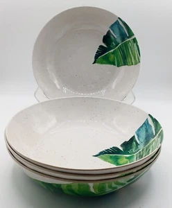 Set Of 4 Large Tommy Bahama Melamine Bowls 9" Width - Picture 1 of 7