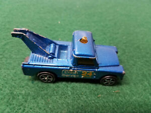 Vintage CORGI Juniors Land Rover Pickup Truck Crash Service 24 Hour Diecast Toy