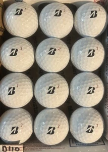 12 Bridgestone Tour BRX weiß Golfbälle 4a Set D110 - Bild 1 von 2