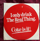 Vintage Advertising Promo Coca Cola Coke Is It! Vintage 1970?S Sticker #2
