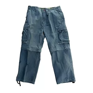 Pantalones cargo convertibles vintage Bugle Boy 77 para hombre azul marino talla 38x30 - Imagen 1 de 3