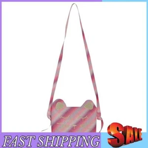 Cute Sequins Cat Crossbody Bag Leather Small Purse Handbag (Purple Pink L) - Picture 1 of 7