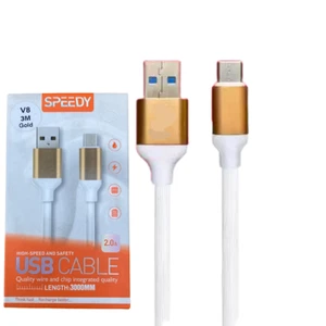 Cable de datos de teléfono universal de alta resistencia micro USB de carga rápida rápida rápida rápida, 3M - Imagen 1 de 7